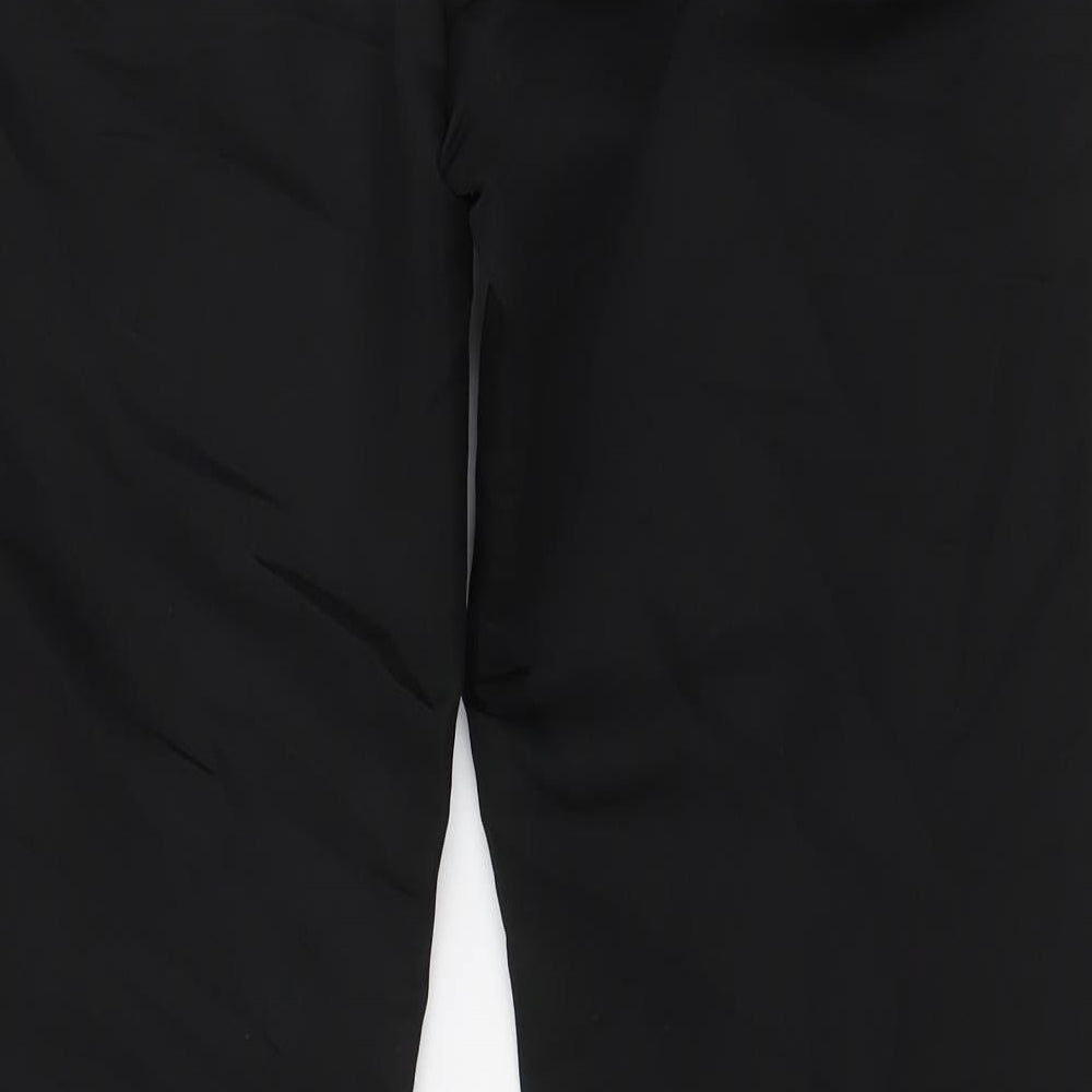 United Colors of Benetton Mens Black Polyester Trousers Size S L31 in Regular Zip