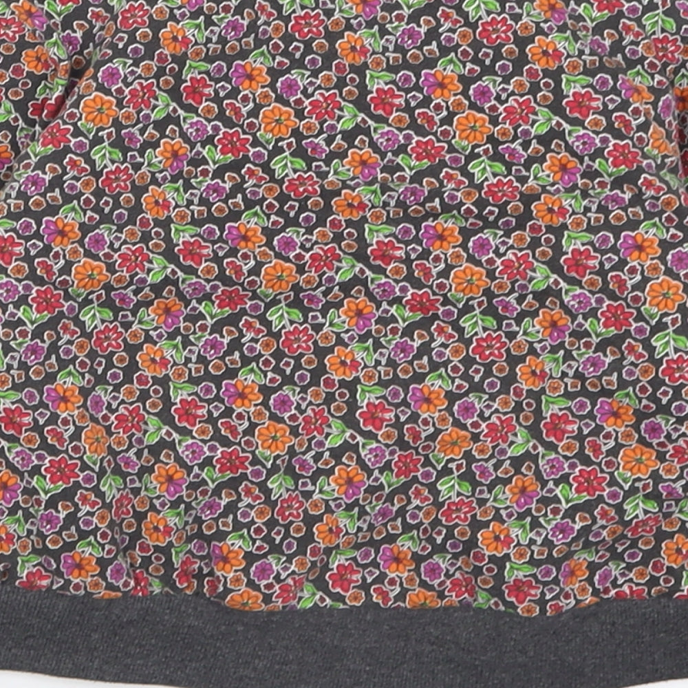 tuc tuc Girls Multicoloured Floral Cotton Full Zip Sweatshirt Size 6 Years Zip - Reversible