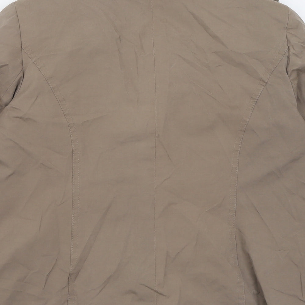 Debenhams Womens Brown Jacket Size 12 Button