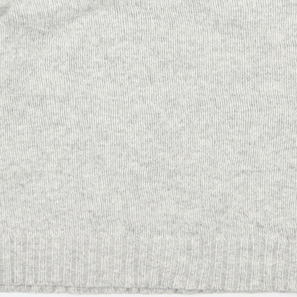 New Look Womens Grey Round Neck Acrylic Pullover Jumper Size M