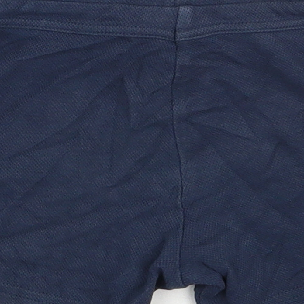 F&F Boys Black 100% Cotton Cropped Leggings Size 18-24 Months Drawstring