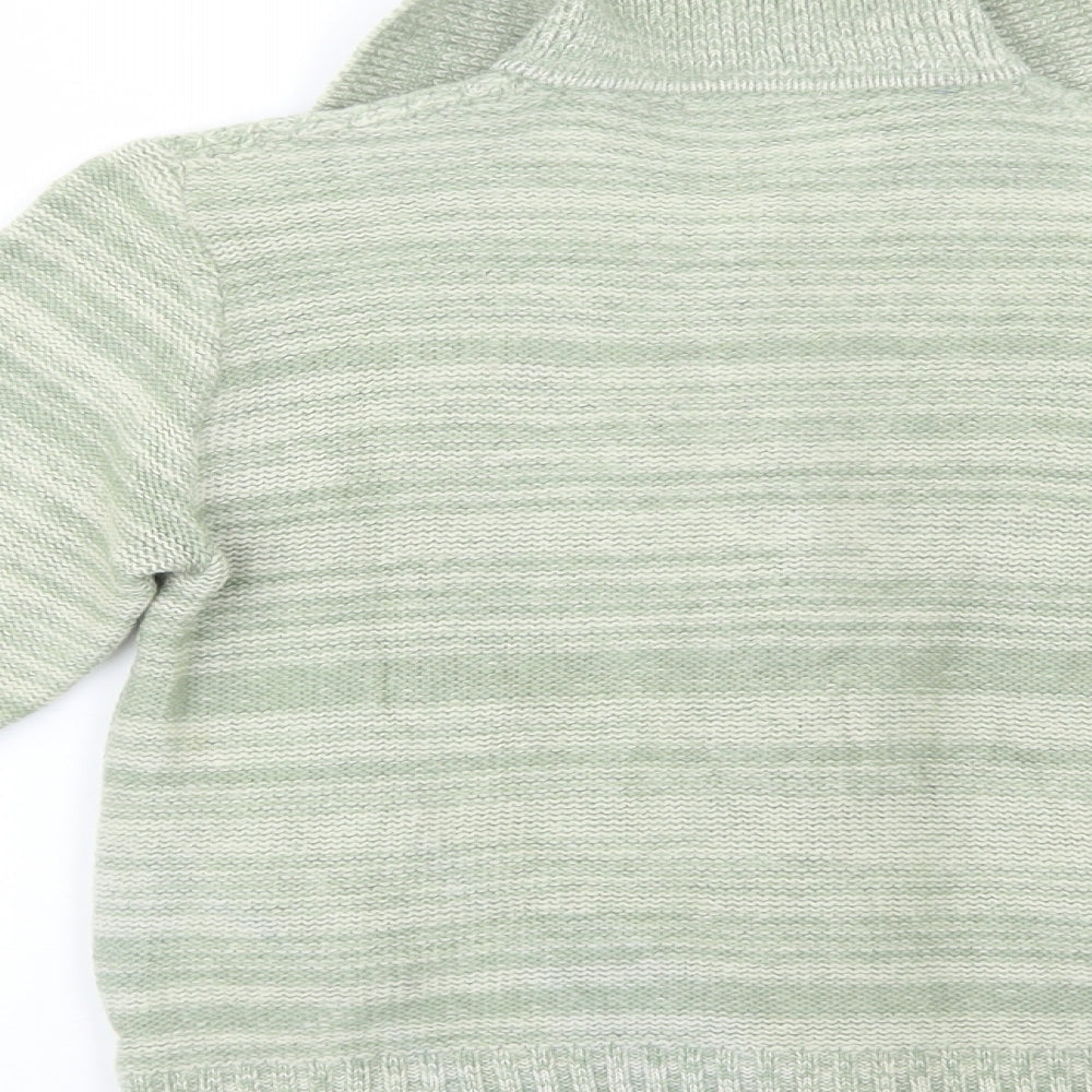 Cassidy Womens Green Collared Wool Cardigan Jumper Size S
