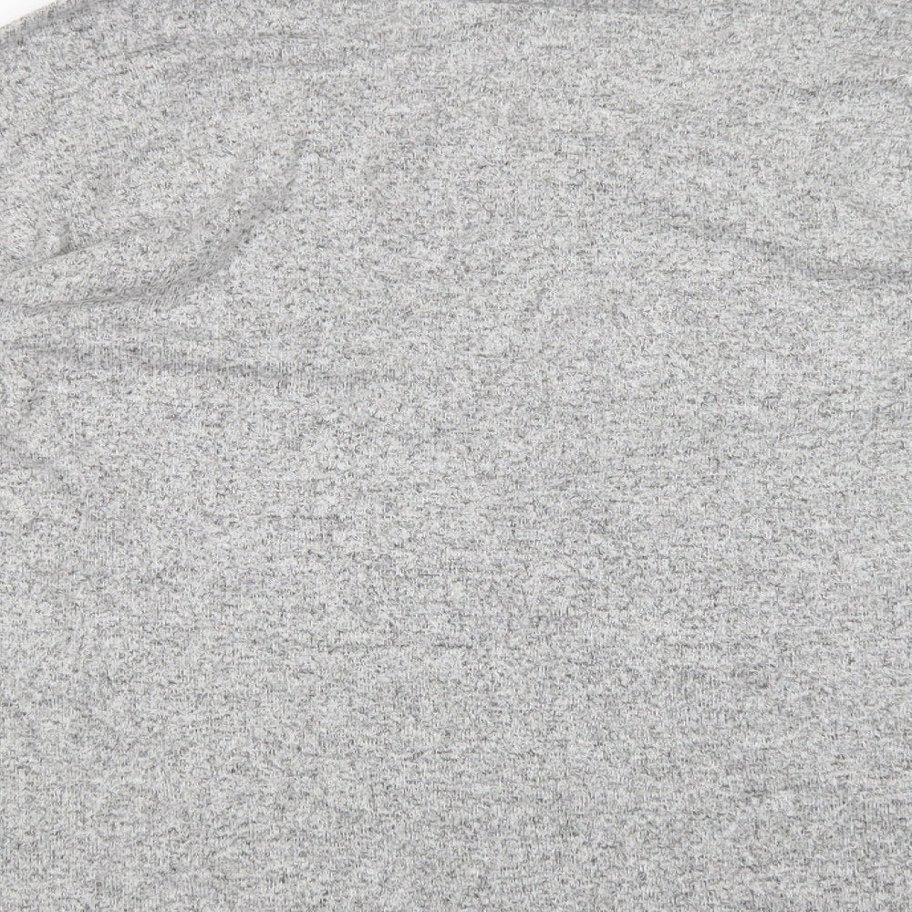 Springfield Womens Grey V-Neck Polyester Pullover Jumper Size M