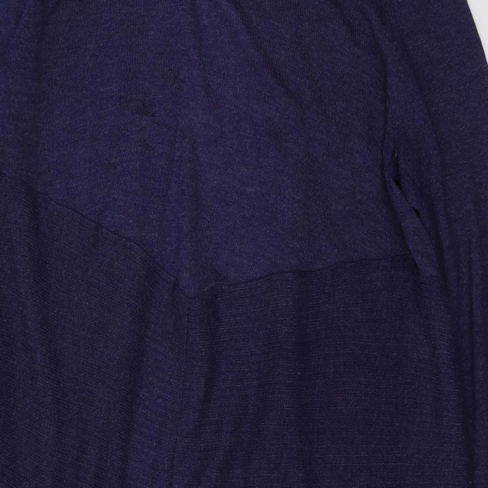 George Womens Blue Nylon Kimono Blouse Size 12 V-Neck