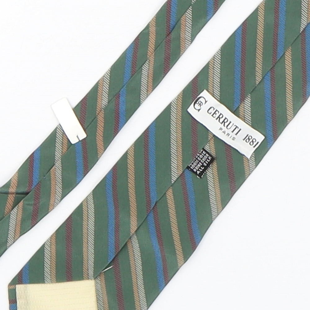 Cerruti Mens Multicoloured Striped Silk Pointed Tie One Size