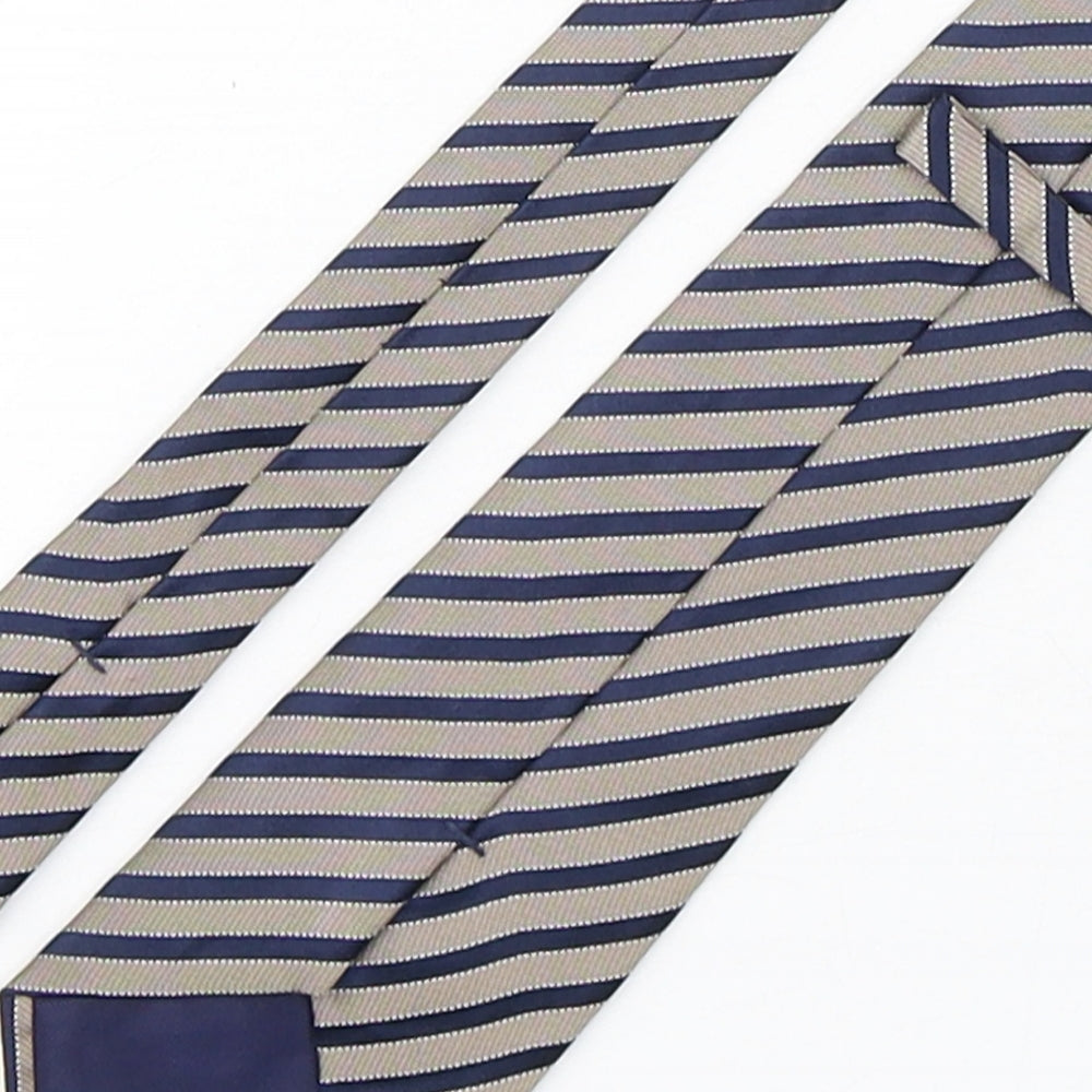 Marks & Spencer Mens Multicoloured Striped Silk Pointed Tie One Size
