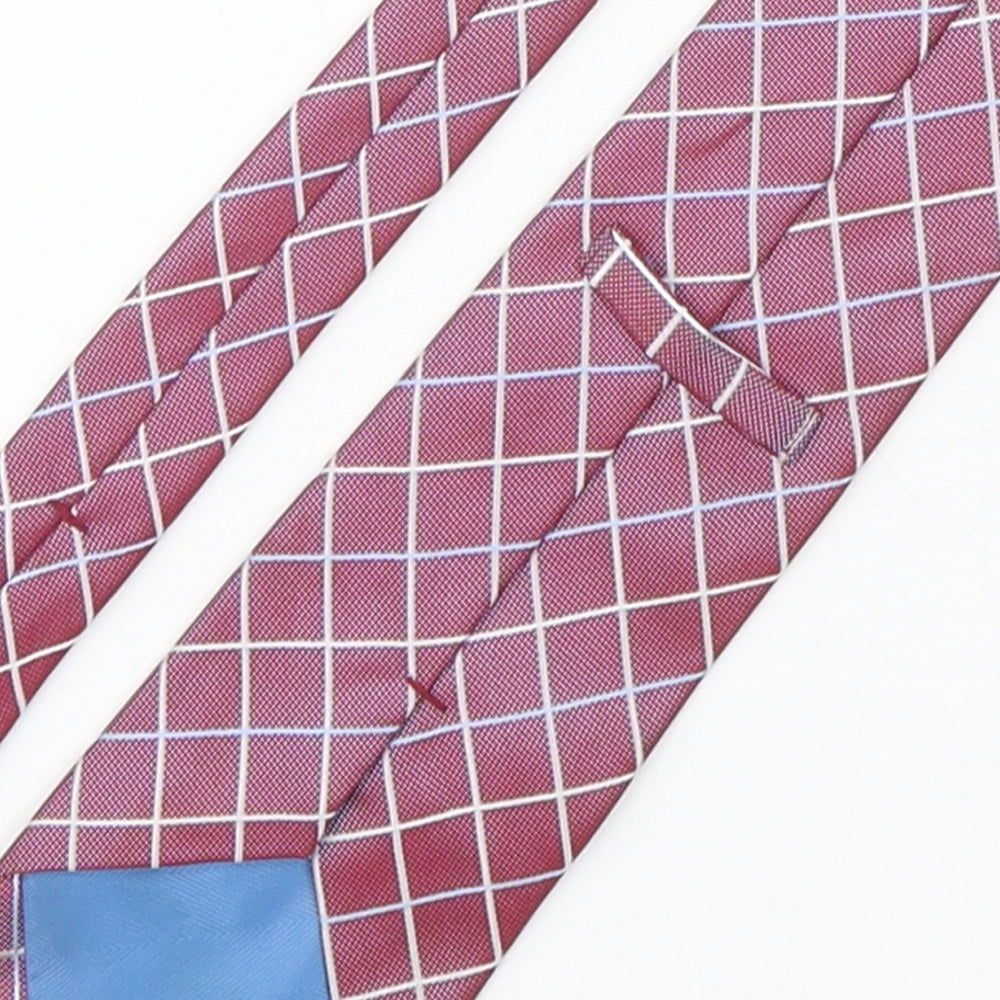 Marks & Spencer Mens Multicoloured Plaids & Checks Polyester Pointed Tie One Size