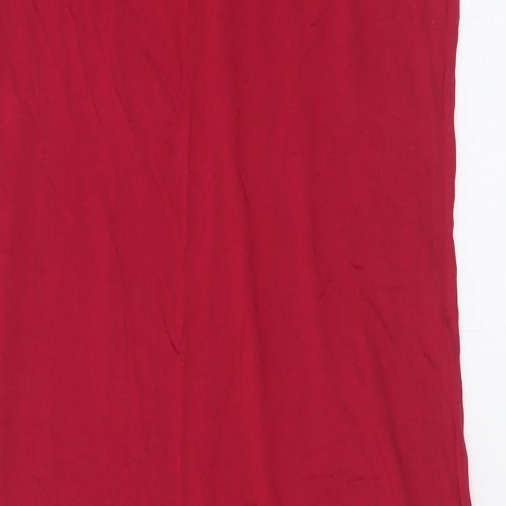 boogoo Womens Pink Viscose Bodycon Size 10 Crew Neck Pullover