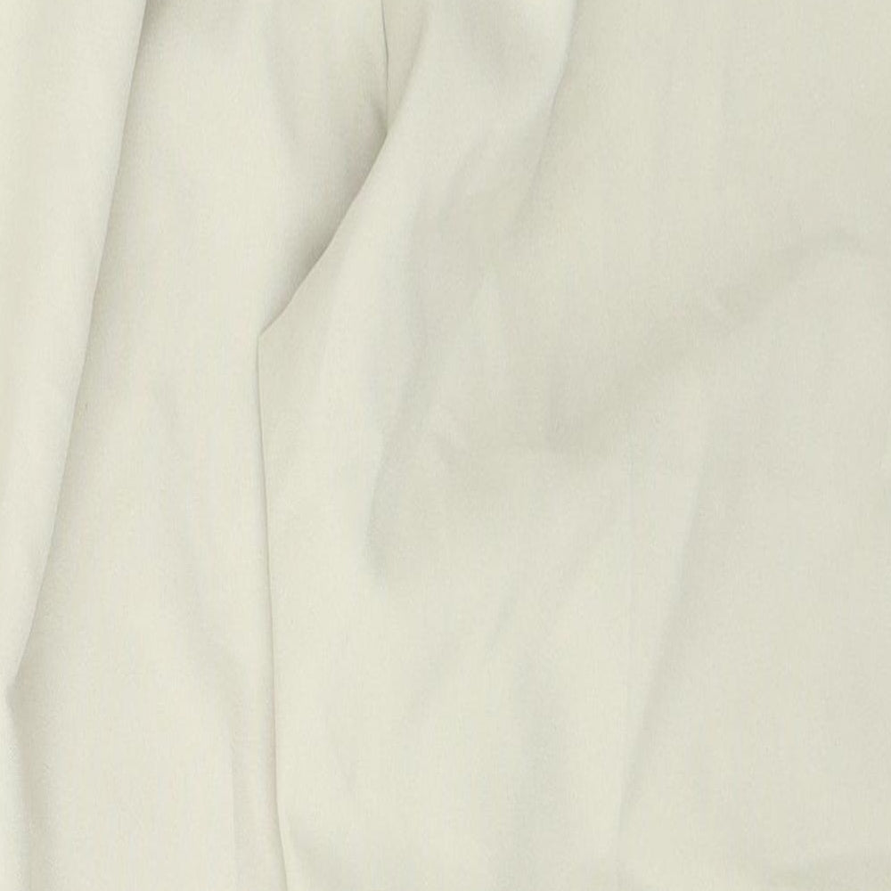 Preworn Womens Beige Polyester Trousers Size 18 L27 in Regular