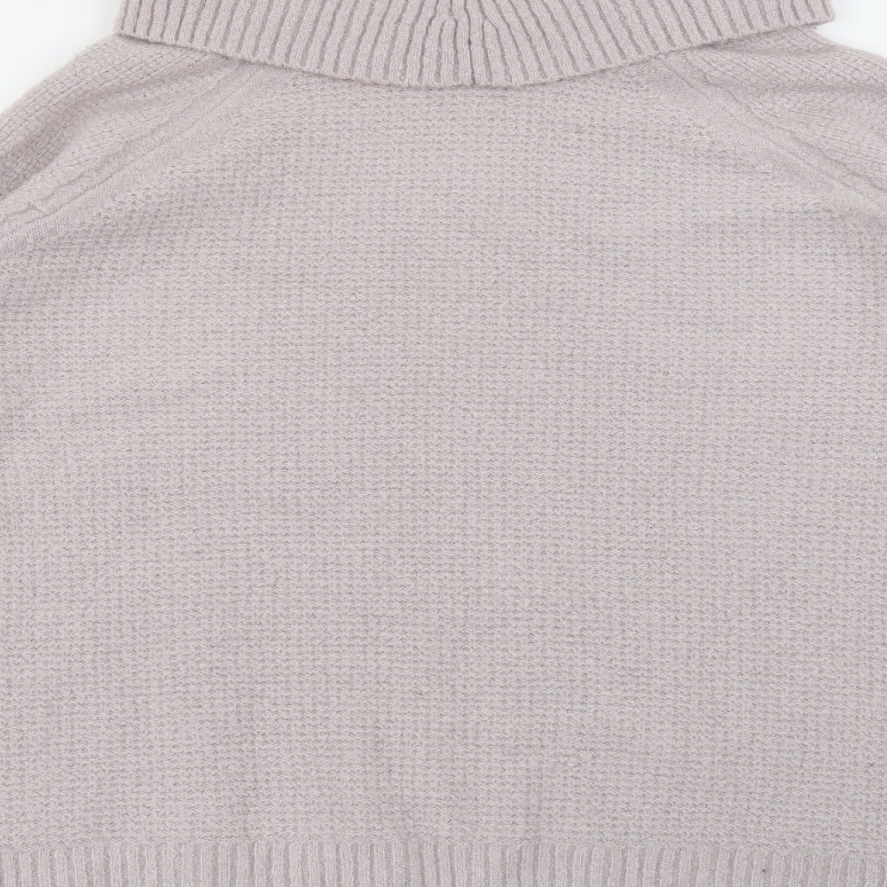 Monsoon Womens Purple Roll Neck Acrylic Pullover Jumper Size M