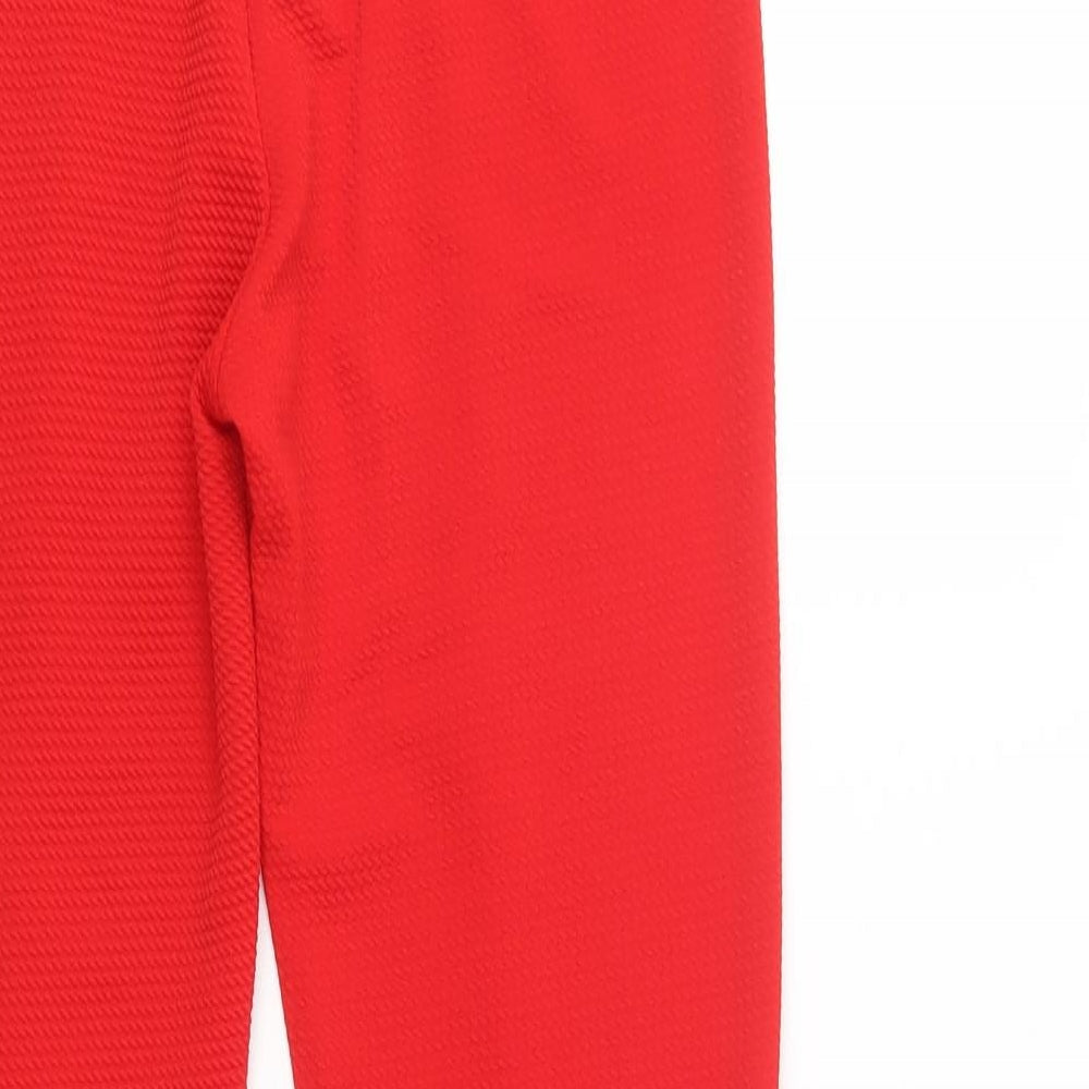 Made in Italy Womens Red Polyester Dress Pants Trousers Size 30 in L29 in Regular