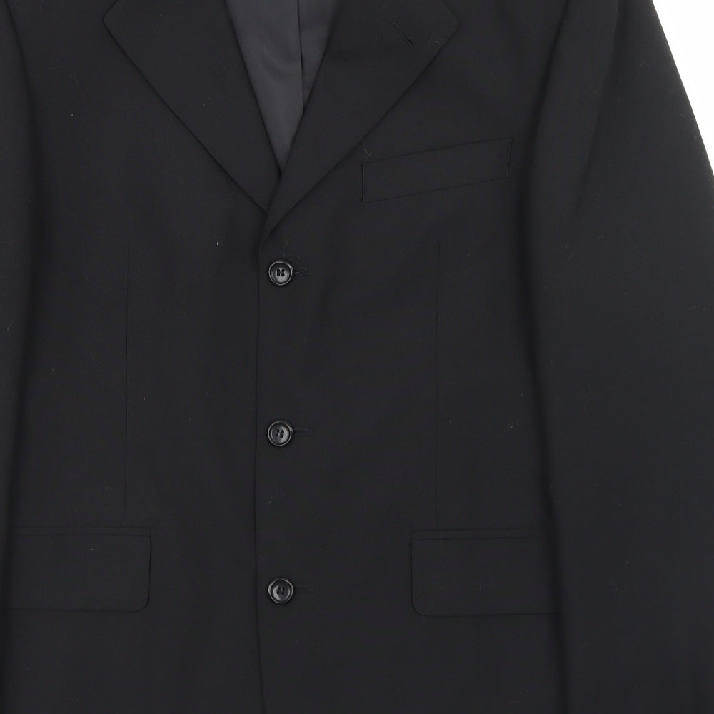 Burton Mens Black Polyester Jacket Blazer Size 40