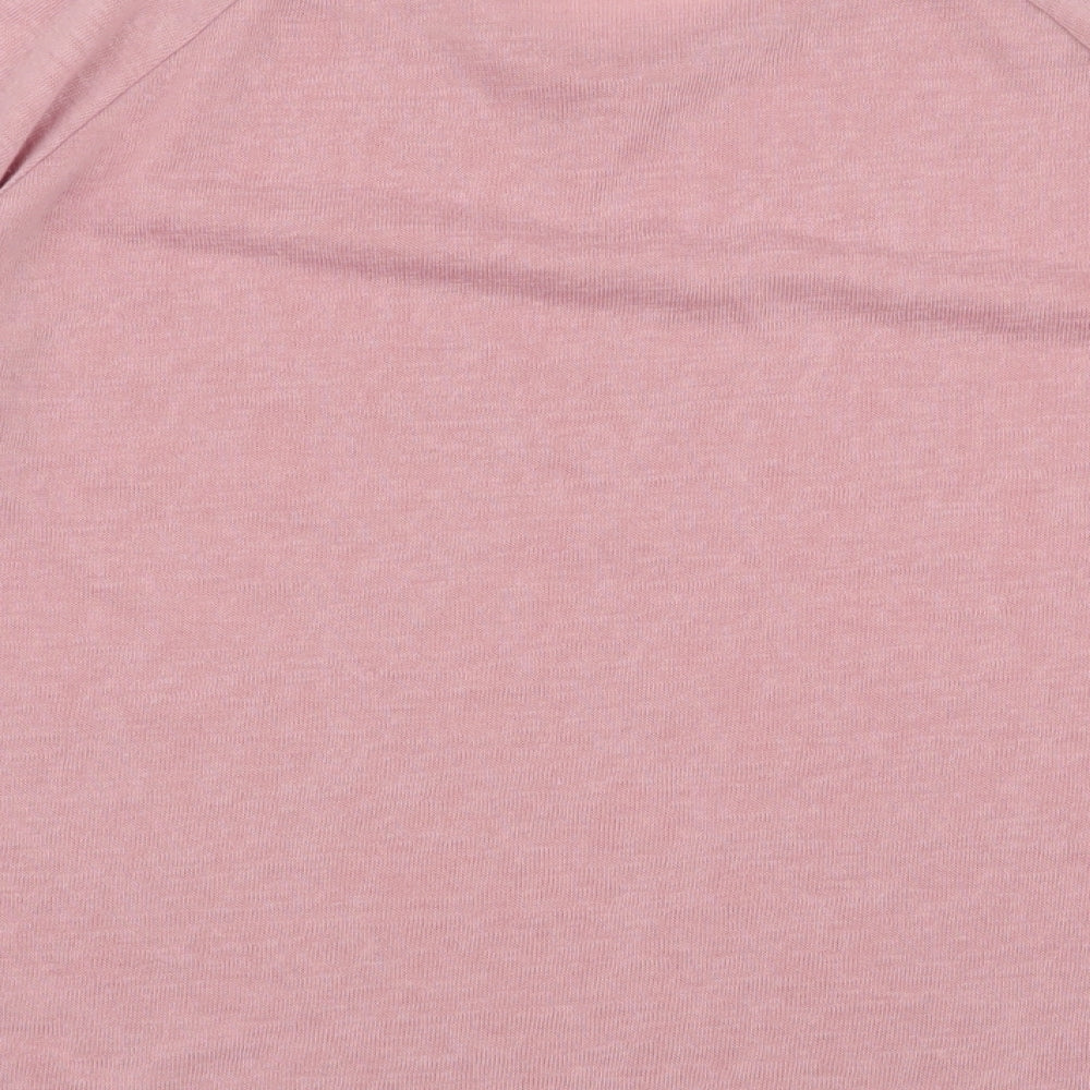 Dunnes Stores Womens Pink Round Neck Polyester Pullover Jumper Size M