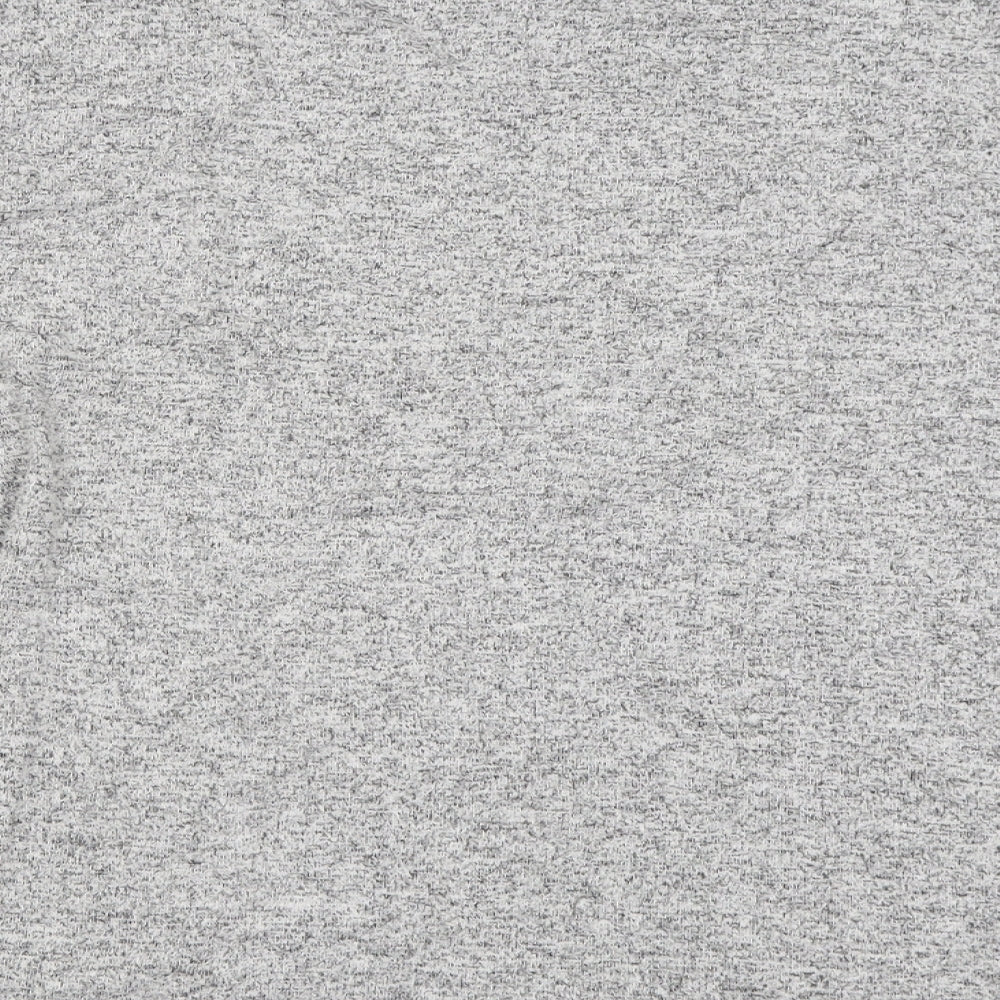 Pull&Bear Womens Grey Crew Neck Polyester Pullover Jumper Size M