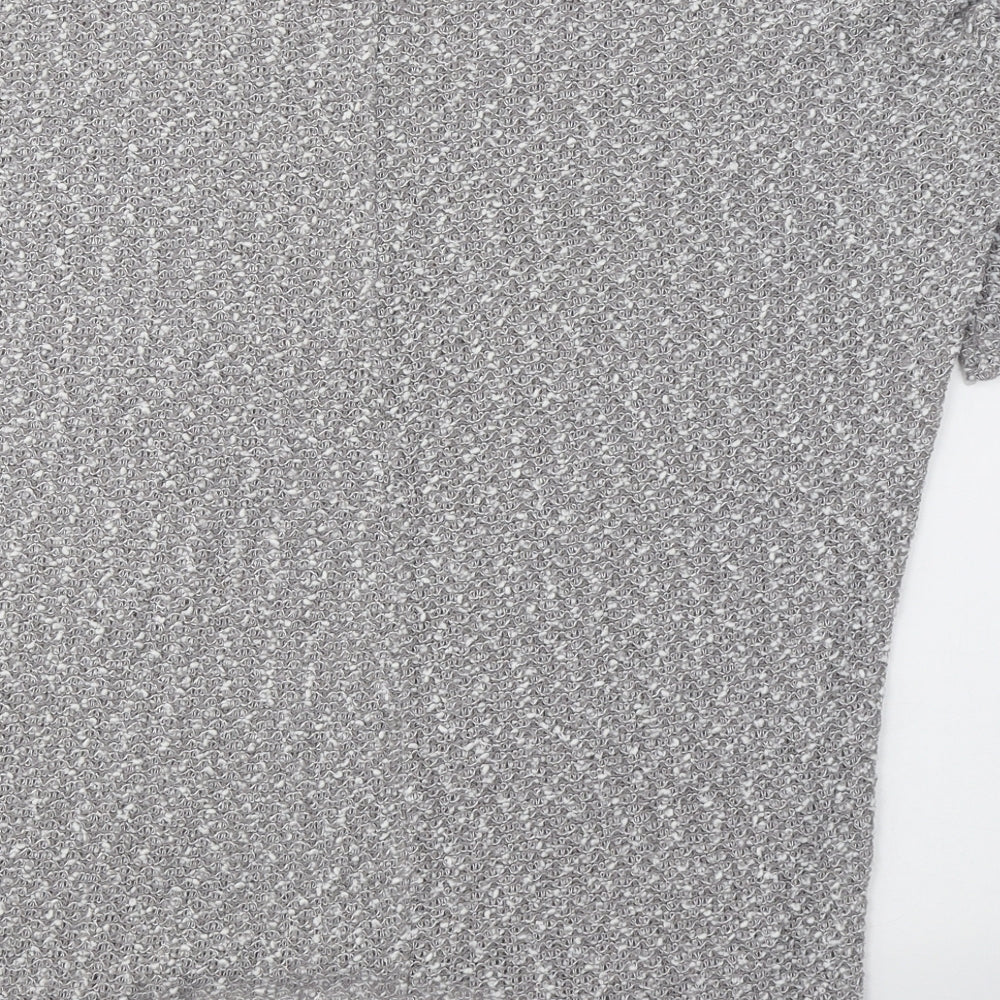 New Look Womens Grey Round Neck Polyester Pullover Jumper Size 10