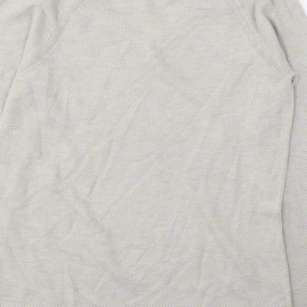 Gap Mens Beige Round Neck Cotton Pullover Jumper Size M