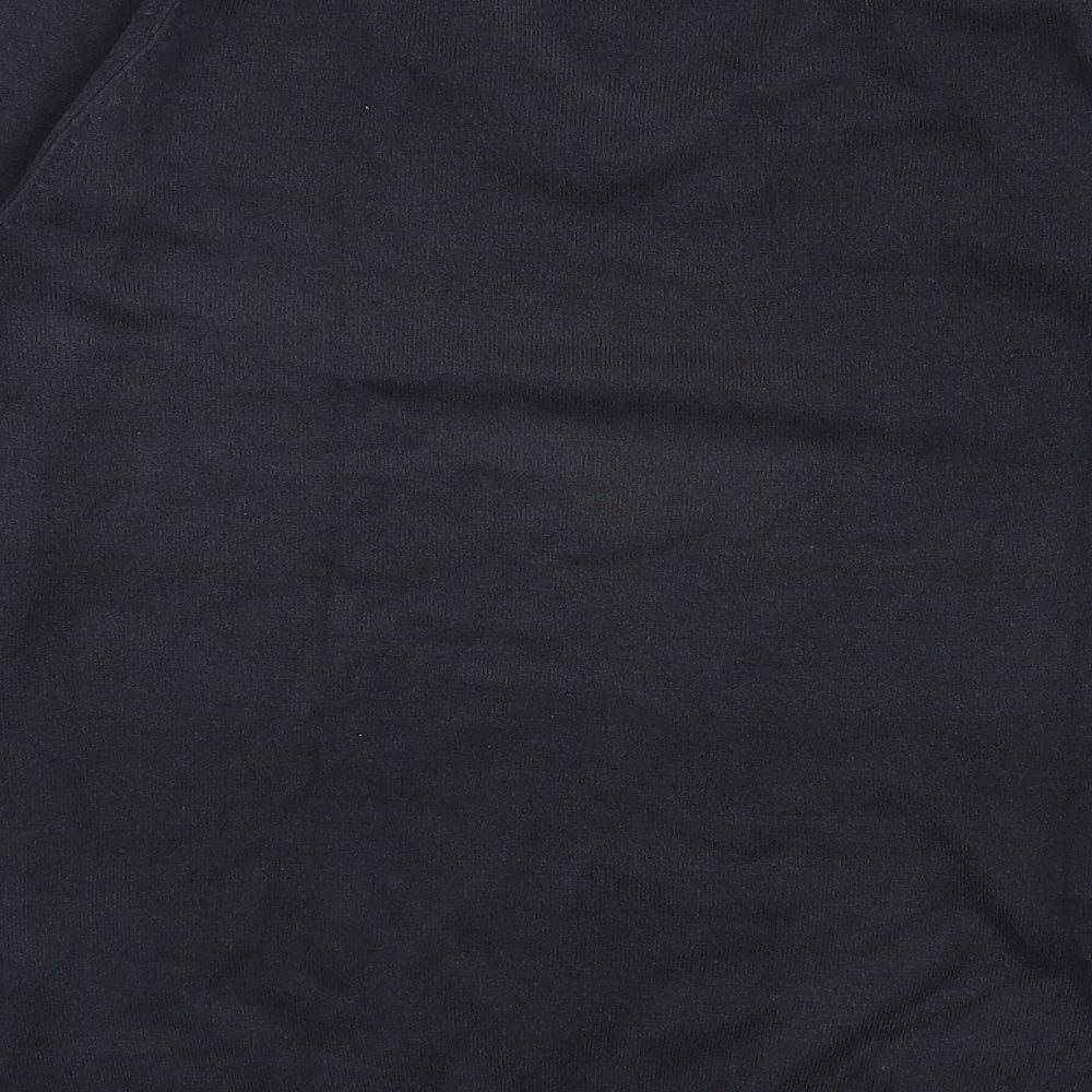 Marks & Spencer Mens Black V-Neck Acrylic Pullover Jumper Size S