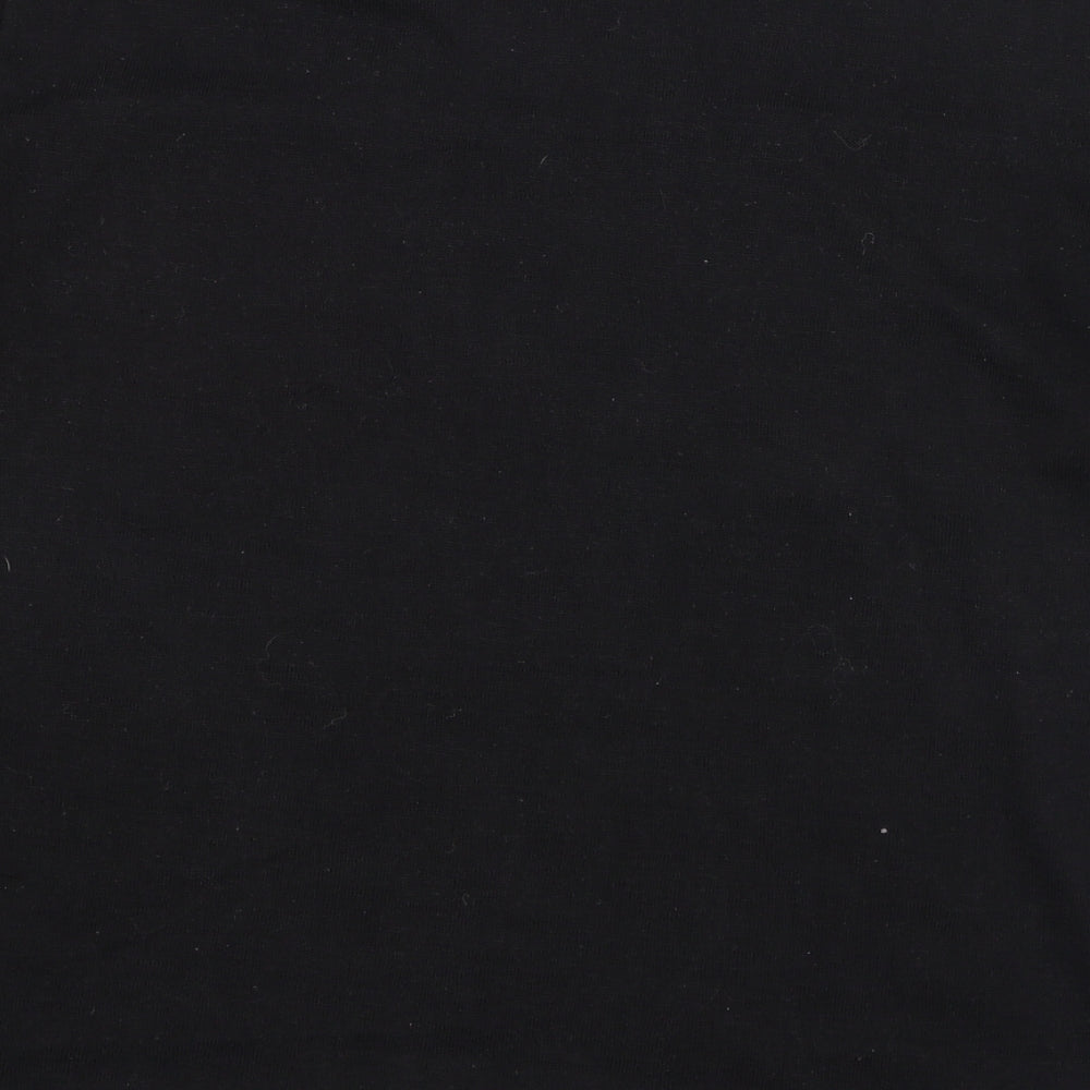 Paramour Womens Black Polyester Basic T-Shirt Size XL Round Neck