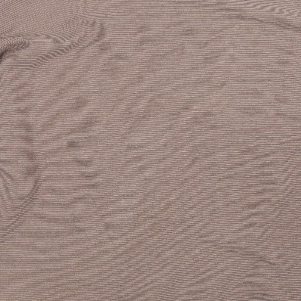 Alexara Womens Brown Boat Neck Viscose Pullover Jumper Size S