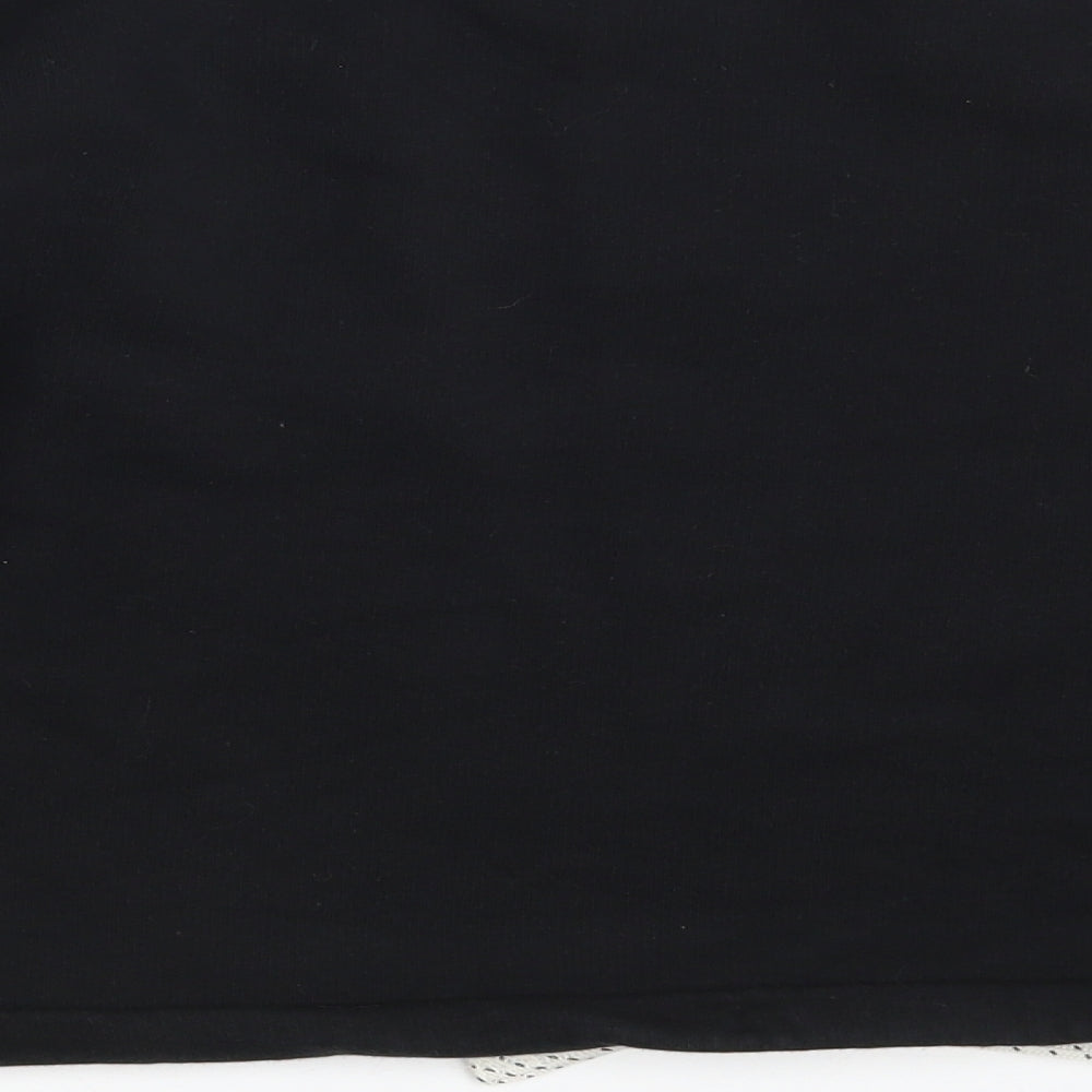 Marks & Spencer Girls Black Cotton Pullover Sweatshirt Size 11-12 Years - Future