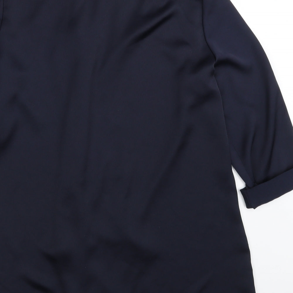 Atmosphere Womens Blue Jacket Size 12 Button