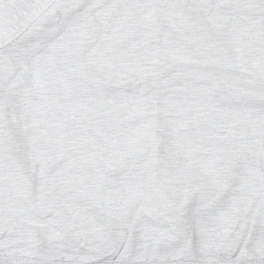 H&M Girls Grey Cotton Pullover Sweatshirt Size 9-10 Years