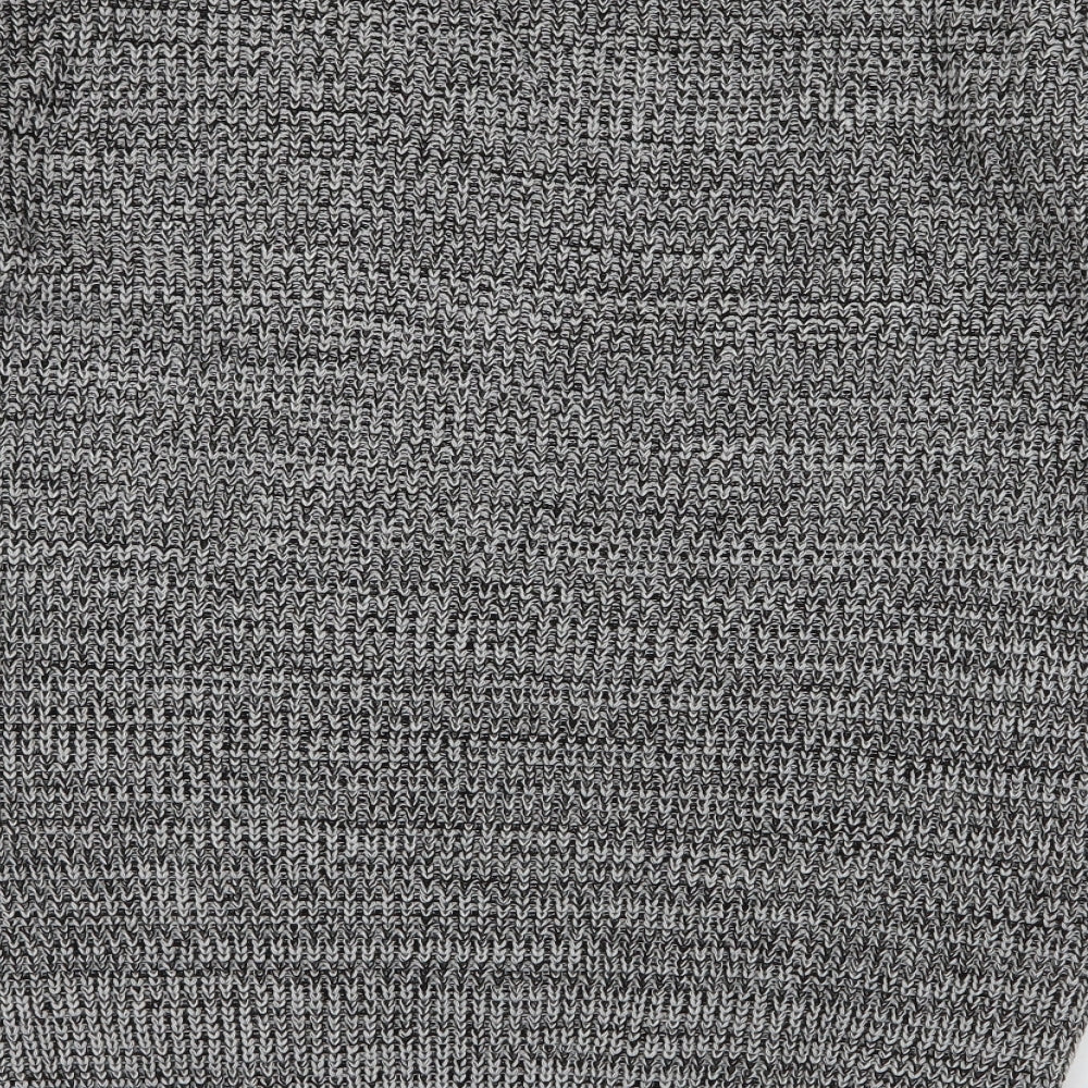 Be Jealous Womens Grey Acrylic Jumper Dress Size S Off the Shoulder Pullover