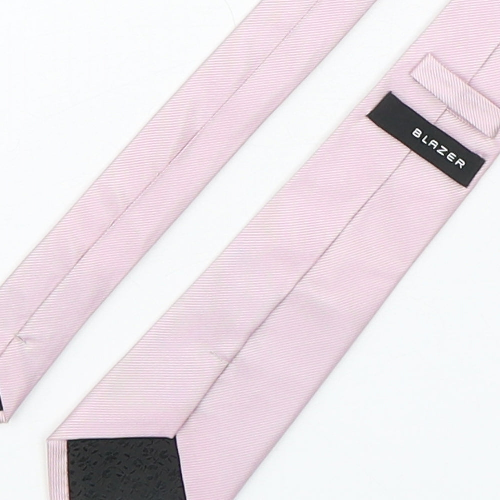 Blazer Mens Pink Striped Silk Pointed Tie One Size