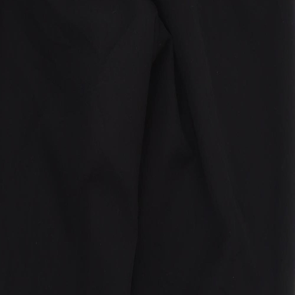 Dorothy Perkins Womens Black Polyester Trousers Size 12 L28 in Regular Zip