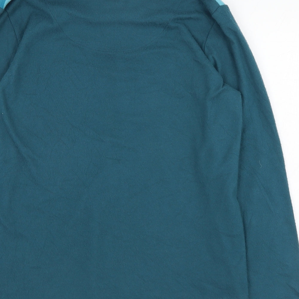 Tigi Womens Blue Roll Neck Striped Polyester Pullover Jumper Size 10
