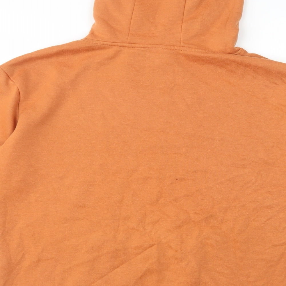 Primark Womens Orange Cotton Pullover Hoodie Size S Pullover - Breathe Deeply