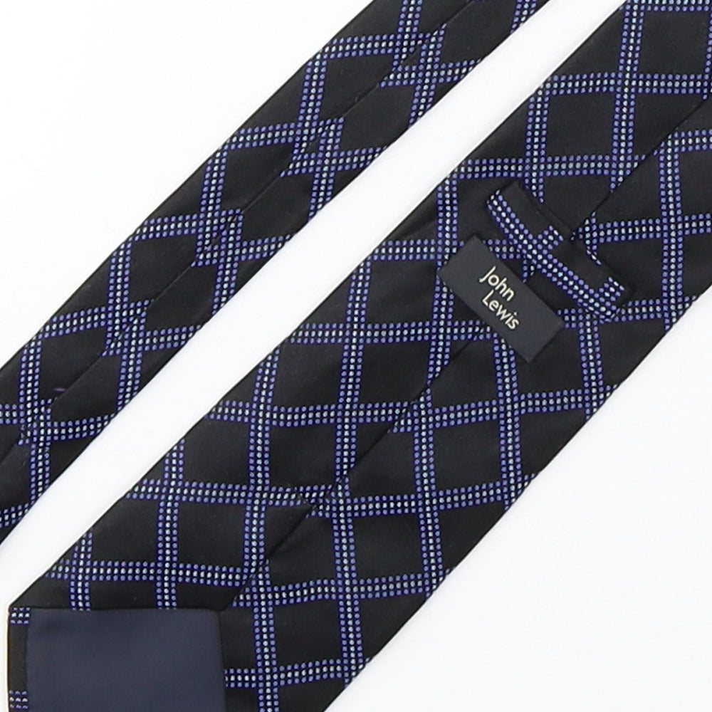 John Lewis Mens Multicoloured Plaids & Checks Silk Pointed Tie One Size