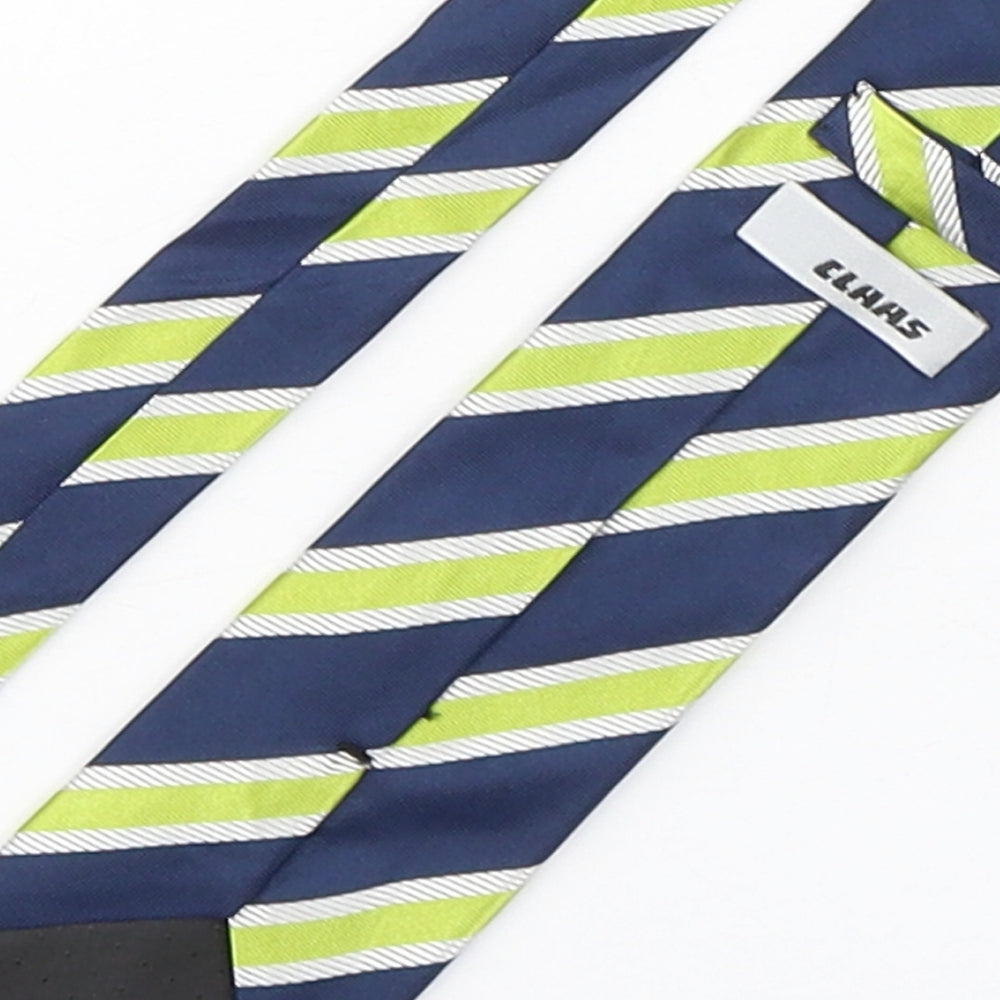 Class Mens Multicoloured Striped Silk Pointed Tie One Size