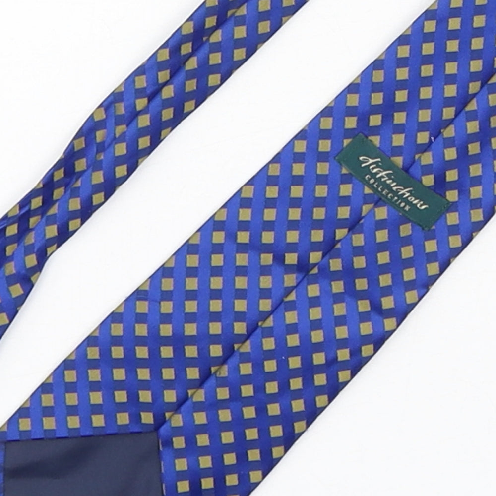 Disfunction Mens Multicoloured Plaids & Checks Polyester Pointed Tie One Size