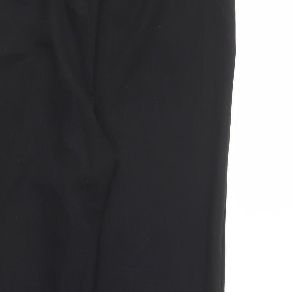 NEXT Womens Black Polyester Dress Pants Trousers Size 8 L27 in Regular Button