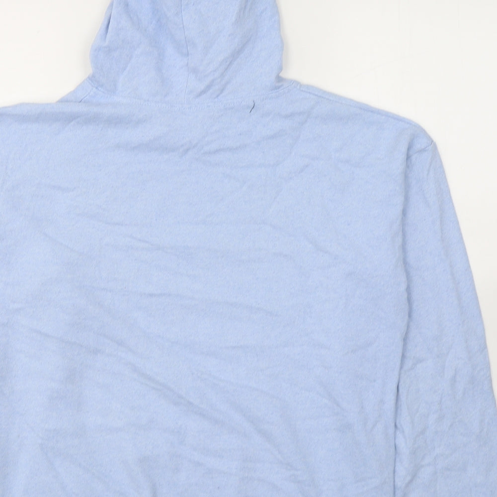 I SAW IT FIRST Womens Blue Cotton Pullover Hoodie Size XS Pullover