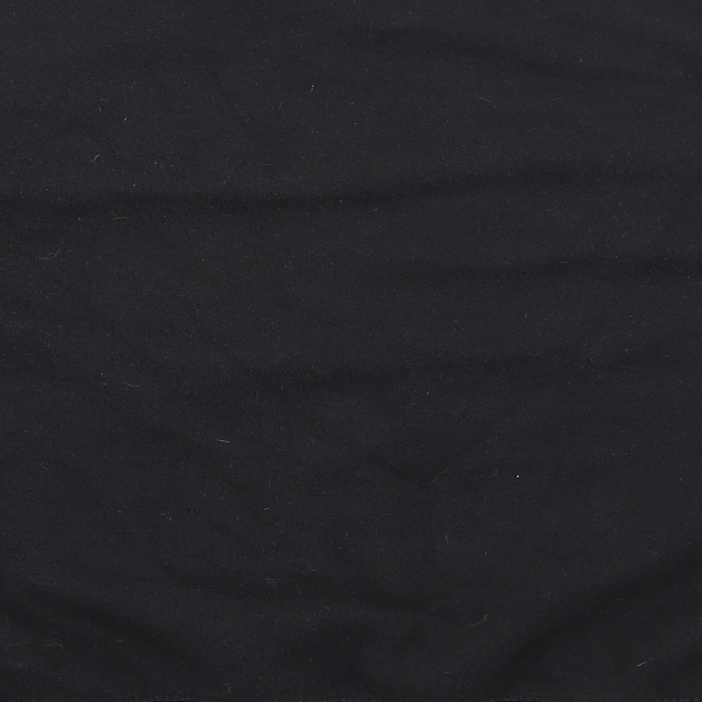 New Look Womens Black Cotton Pullover Sweatshirt Size S