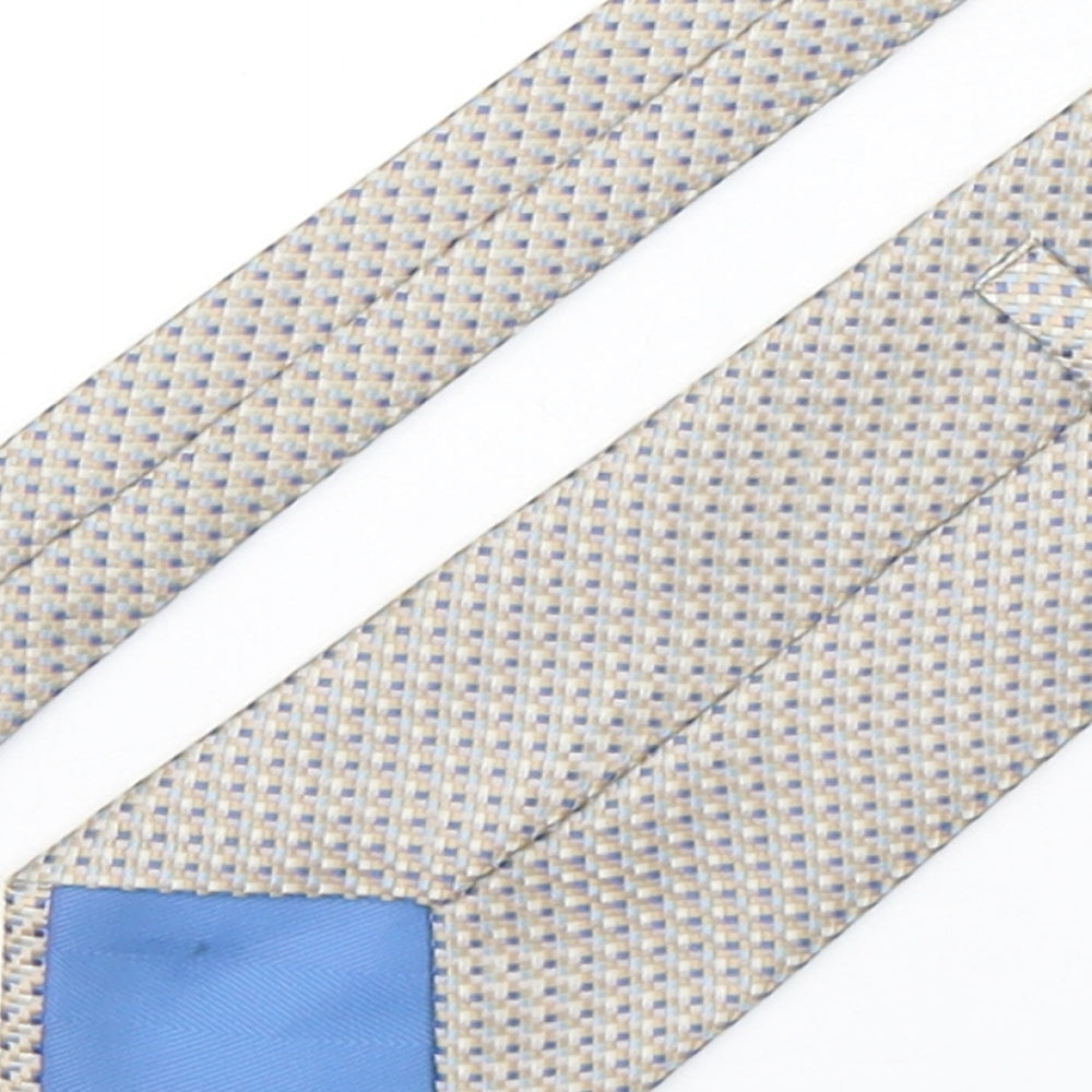 Marks & Spencer Mens Multicoloured Plaids & Checks Polyester Pointed Tie One Size