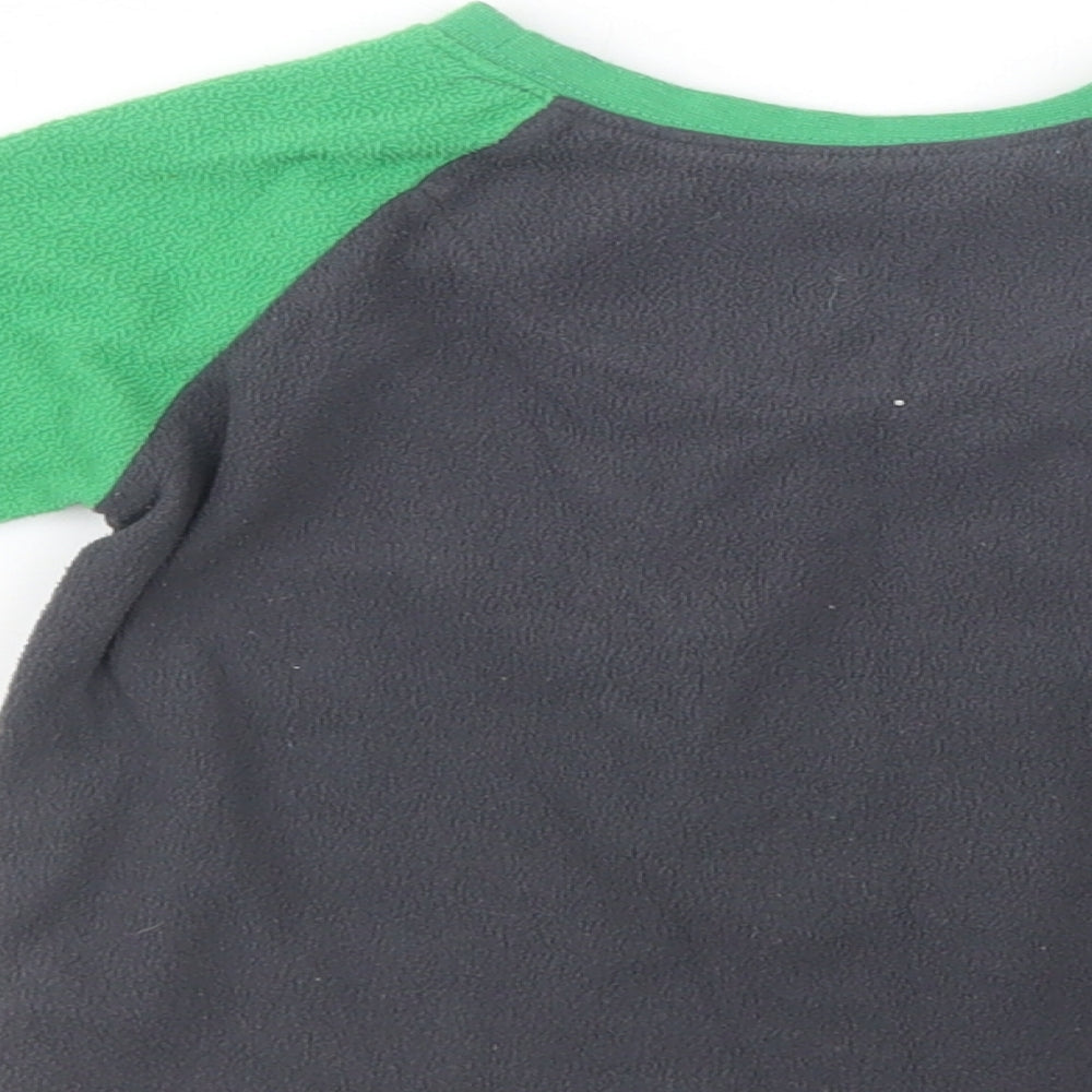Primark Baby Grey Colourblock Polyester Pullover Jumper Size 18-24 Months Pullover - Dino