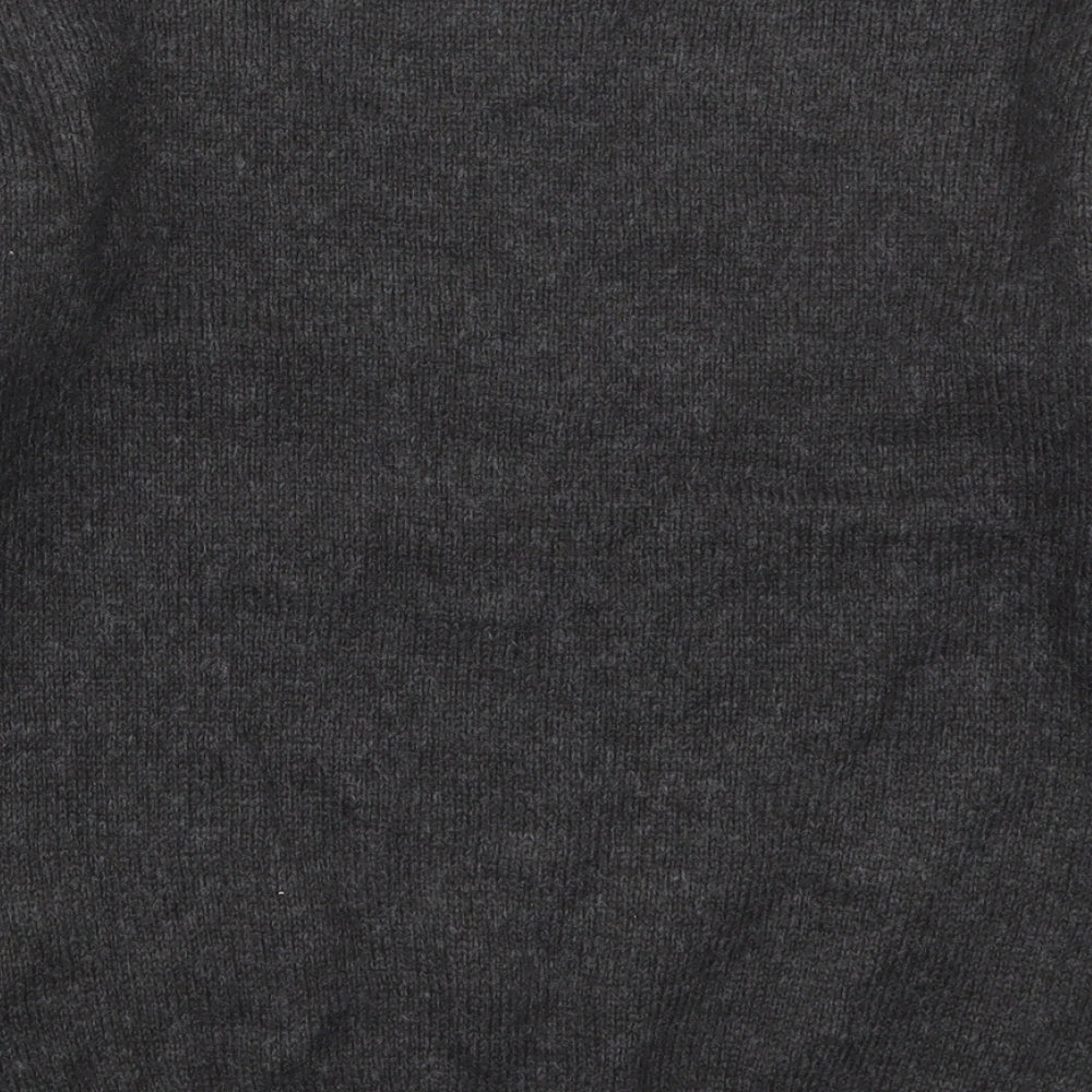 Primark Womens Grey Crew Neck Acrylic Pullover Jumper Size 6