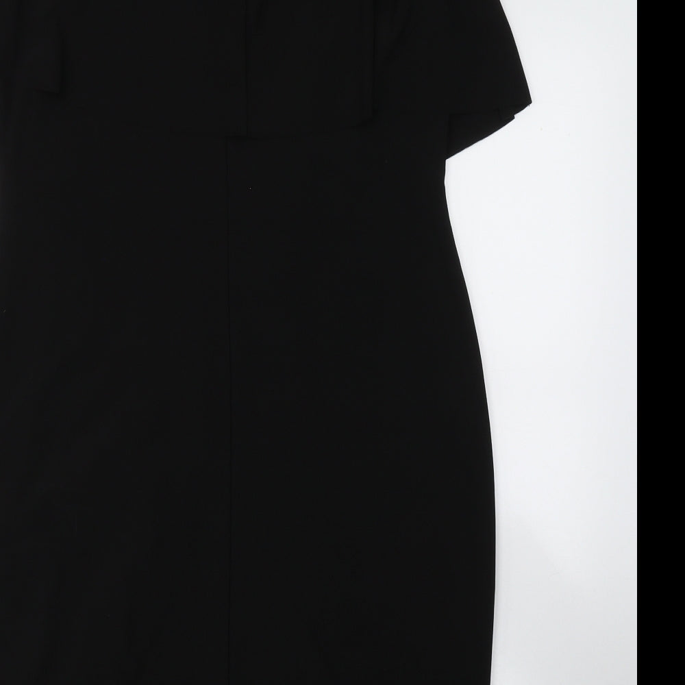 Nine West Womens Black Polyester A-Line Size 8 Round Neck Pullover