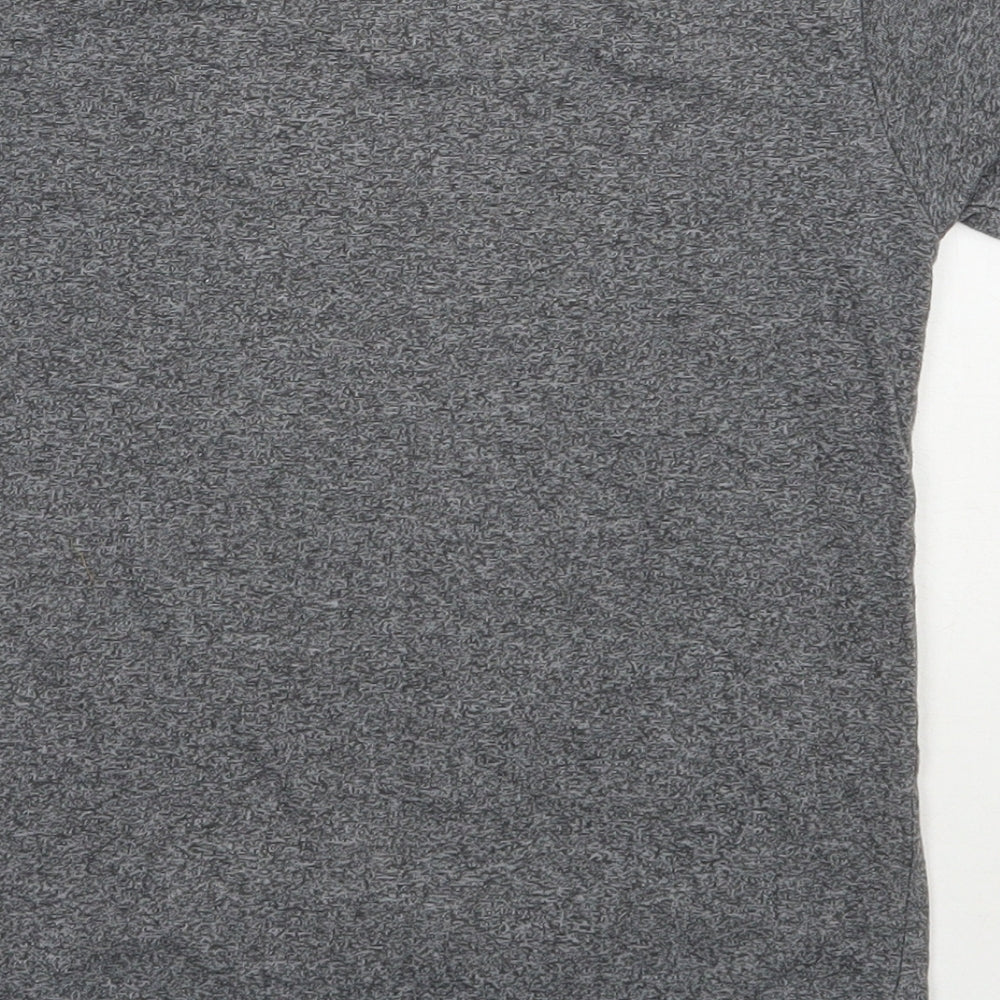 Primark Boys Grey Polyester Pullover T-Shirt Size 7-8 Years Round Neck Pullover