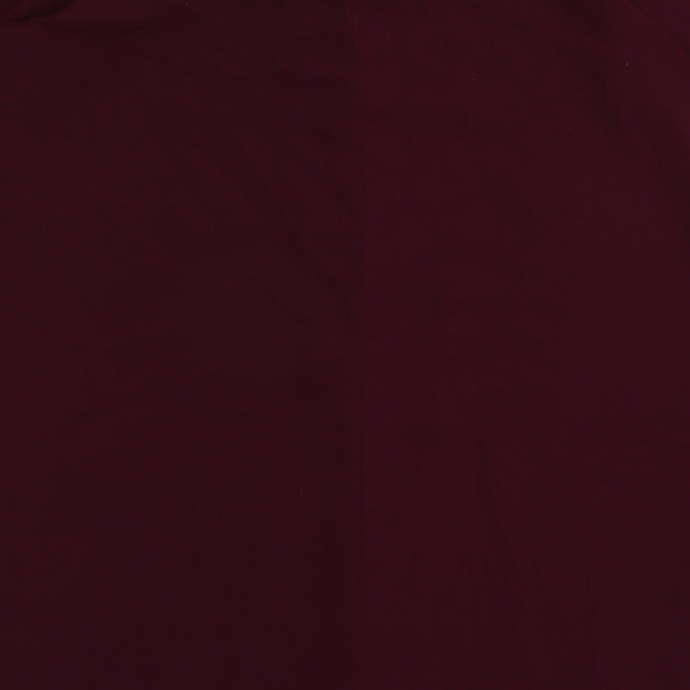 River Island Womens Purple Polyester Trapeze & Swing Size 12 Off the Shoulder Pullover