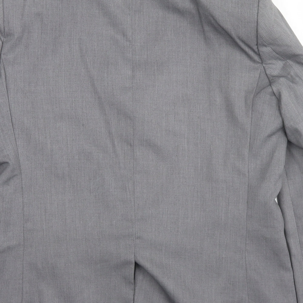 Romario Mens Grey Polyester Jacket Blazer Size 34