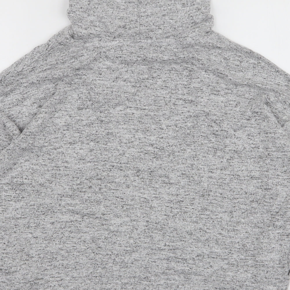 Love to lounge Womens Grey Viscose Pullover Hoodie Size 6 Pullover