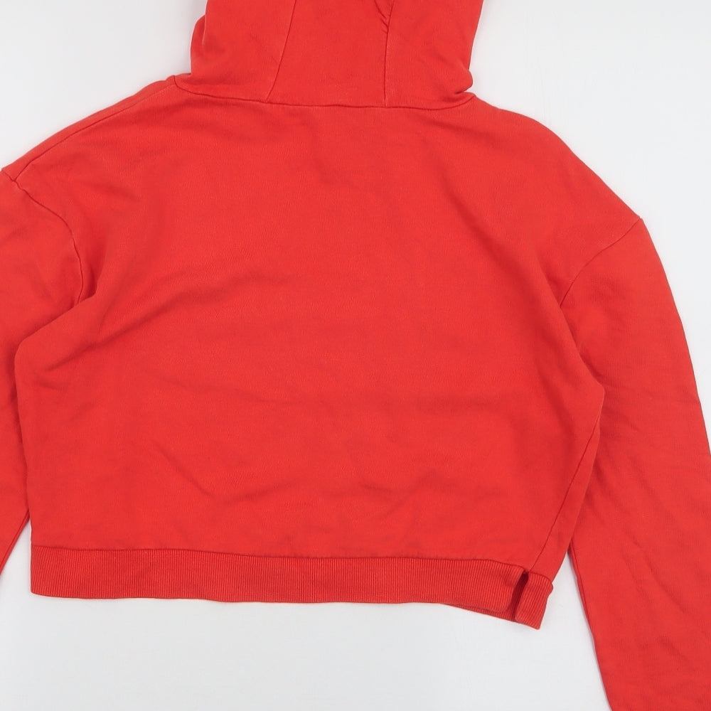 Miss Evie Girls Orange Cotton Pullover Hoodie Size 11-12 Years Pullover - Living my best life