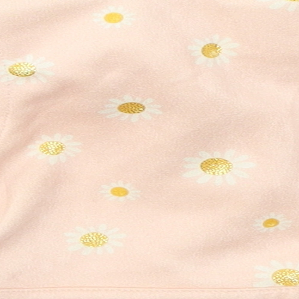 Just Lizzy Girls Pink Floral Jacket Size 6-9 Months Button