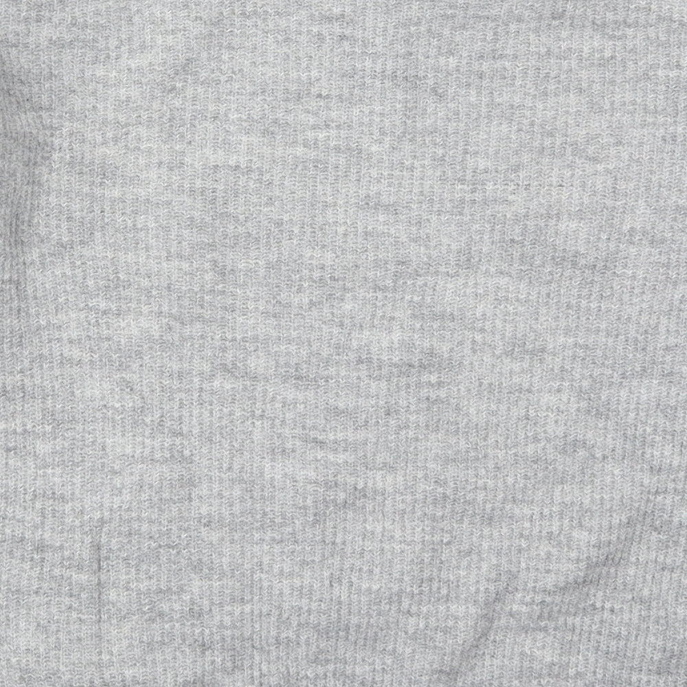 Matalan Womens Grey Crew Neck Acrylic Pullover Jumper Size M