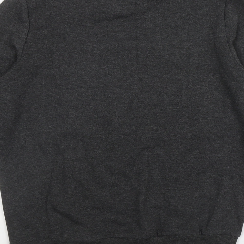 Avenue Womens Grey Cotton Pullover Sweatshirt Size S - 'Sleigh my name'