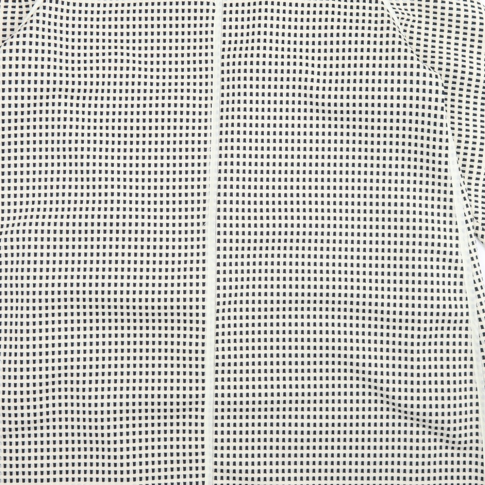 Gallery Womens Ivory Check Jacket Blazer Size L